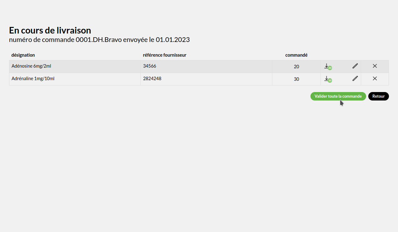 Hygie écran reception